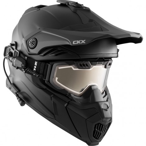 CKX TITAN ELECTRIC AIR FLOW BACKCOUNTRY HELMET, WINTER SOLID - INCLUDED 210° GOGGLES